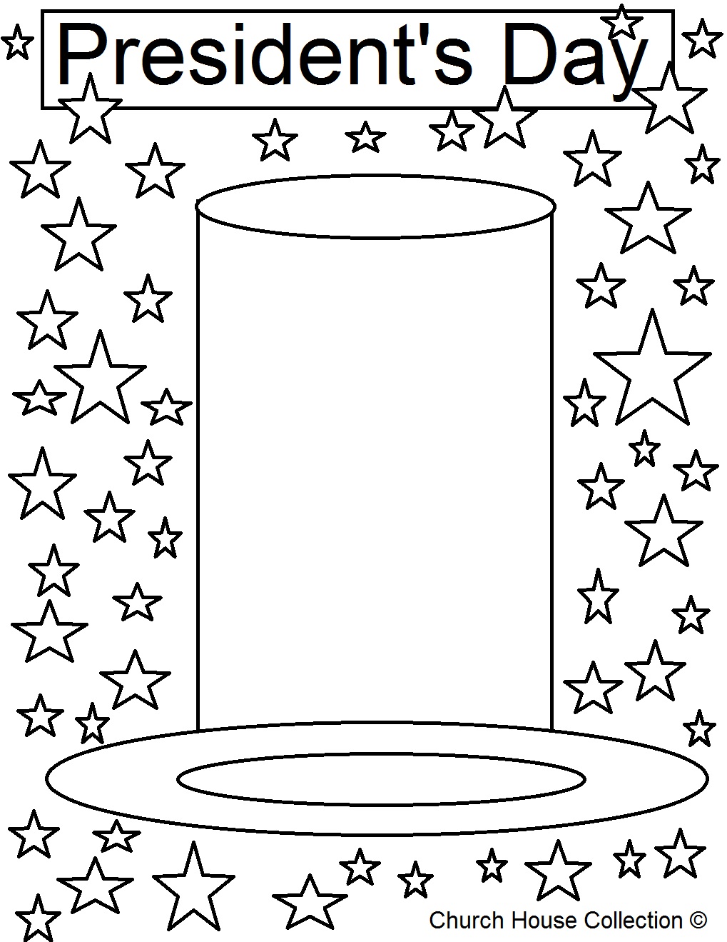 President's Day Coloring Page